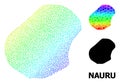 Vector Spectrum Dot Map of Nauru