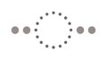 Dotted Circular Pattern Connectivity, Abstract Network Element, vector design Generative AI Royalty Free Stock Photo
