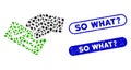 Dotted Collage Smart Vote with Textured So What Question Seals