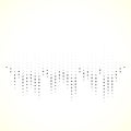 Dotted equaliser equalizer, EQ lines. Vertical dots. Royalty Free Stock Photo