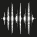 Dotted equalizer. Vector illustration. EPS 10. Royalty Free Stock Photo