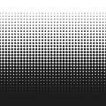 Dotted gradient vector illustration, retro halftone dots texture backdrop