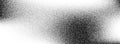 Dotted grain gradient texture. Black stippled noise background. Rough grunge sand dot backdrop. Gritty distressed