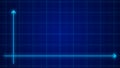 Dotted graph with another graph explaining growth expected and real growth analysis.