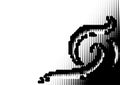 Halftone dotted background for business design