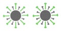 Dotted Halftone Contagious Virus Icon Royalty Free Stock Photo