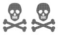 Pixel Halftone Death Skull Icon