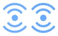 Dotted Halftone Radio Source Icon