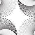 Dotted Halftone Seamless Background Royalty Free Stock Photo