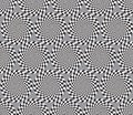 Dotted Halftone Vector Spiral Pattern or Texture with Ellipses Royalty Free Stock Photo