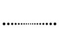 Dotted line simple shape vector symbol icon design.