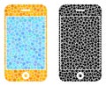 Dotted Mobile Phone Mosaic Icons