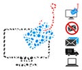 Dotted Mosaic Computer Mail Phishing