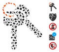 Dotted Mosaic Keys Royalty Free Stock Photo