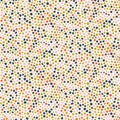 Dotted mosaic seamless vector pattern texture