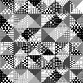 Dotted Mosaic Tile in Creative Silver Design Royalty Free Stock Photo