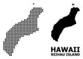 Dotted Pattern Map of Niihau Island