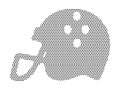 Dotted Pattern Picture of a American Football Helmet