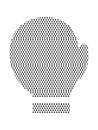 Dotted Pattern Picture of a Boxing Glove Royalty Free Stock Photo