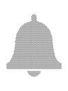 Dotted Pattern Picture of a Church Bell Royalty Free Stock Photo