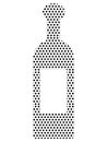 Dotted Pattern Picture of a Church Wine Royalty Free Stock Photo