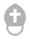 Dotted Pattern Picture of a Papal Hat