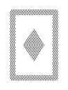 Dotted Pattern Picture of a Playing Card Royalty Free Stock Photo