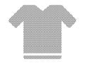 Dotted Pattern Picture of a T-shirt Royalty Free Stock Photo