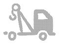 Dotted Pattern Picture of a Towing Service Royalty Free Stock Photo