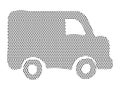 Dotted Pattern Picture of a Van Royalty Free Stock Photo