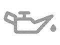 Dotted Pattern Picture of an Vehicle Oil Level Symbol Royalty Free Stock Photo