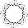 Dotted round frame Royalty Free Stock Photo
