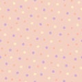 Dotted seamless pattern for kids. Cute abstract girly texture