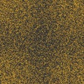 Messy gold dots on gray background. Golden glitter. Colorful festive seamless pattern with round shapes.