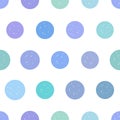 Dotted seamless vector pattern. Royalty Free Stock Photo