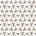 Dotted snowflake pattern. Seamless vector background