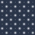 Dotted snowflake pattern