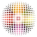 Dotted sphere background