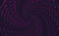 Dotted Spiral Vortex Abstract background Royalty Free Stock Photo