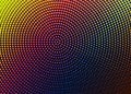 Dotted texture template. Light Multicolor grid, Rainbow vector modern geometrical circle. Geometric pattern in halftone style Royalty Free Stock Photo