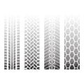 Dotted tire tracks 2 Royalty Free Stock Photo