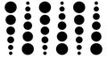 Dotted vector pattern. Minimalistic abstract vector background.