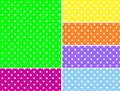 Dotted Vector Swatches in Six Spring Colors