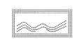 Dotted Wave Frame: Minimalist Abstract Border Element, vector design Generative AI Royalty Free Stock Photo