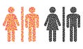 Dotted WC Persons Mosaic Icons