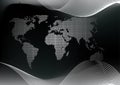 Dotted world map Royalty Free Stock Photo