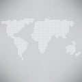 Dotted worls map Royalty Free Stock Photo