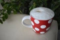 Dotty coffe mug , morning coffe, relax