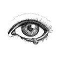 Dotwork Crying Eye