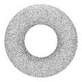 Dotwork Donut Banner.